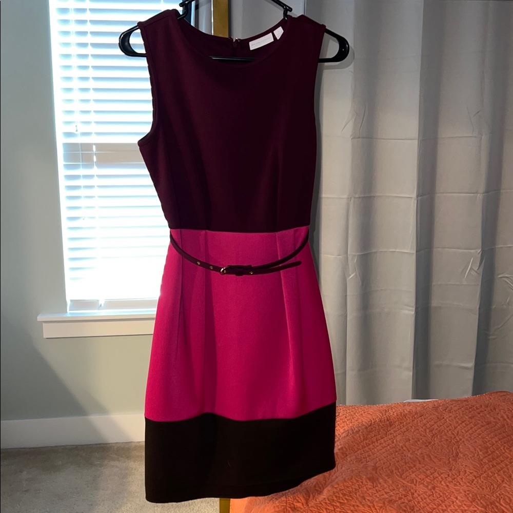 New York & Company Pink & Purple Dress